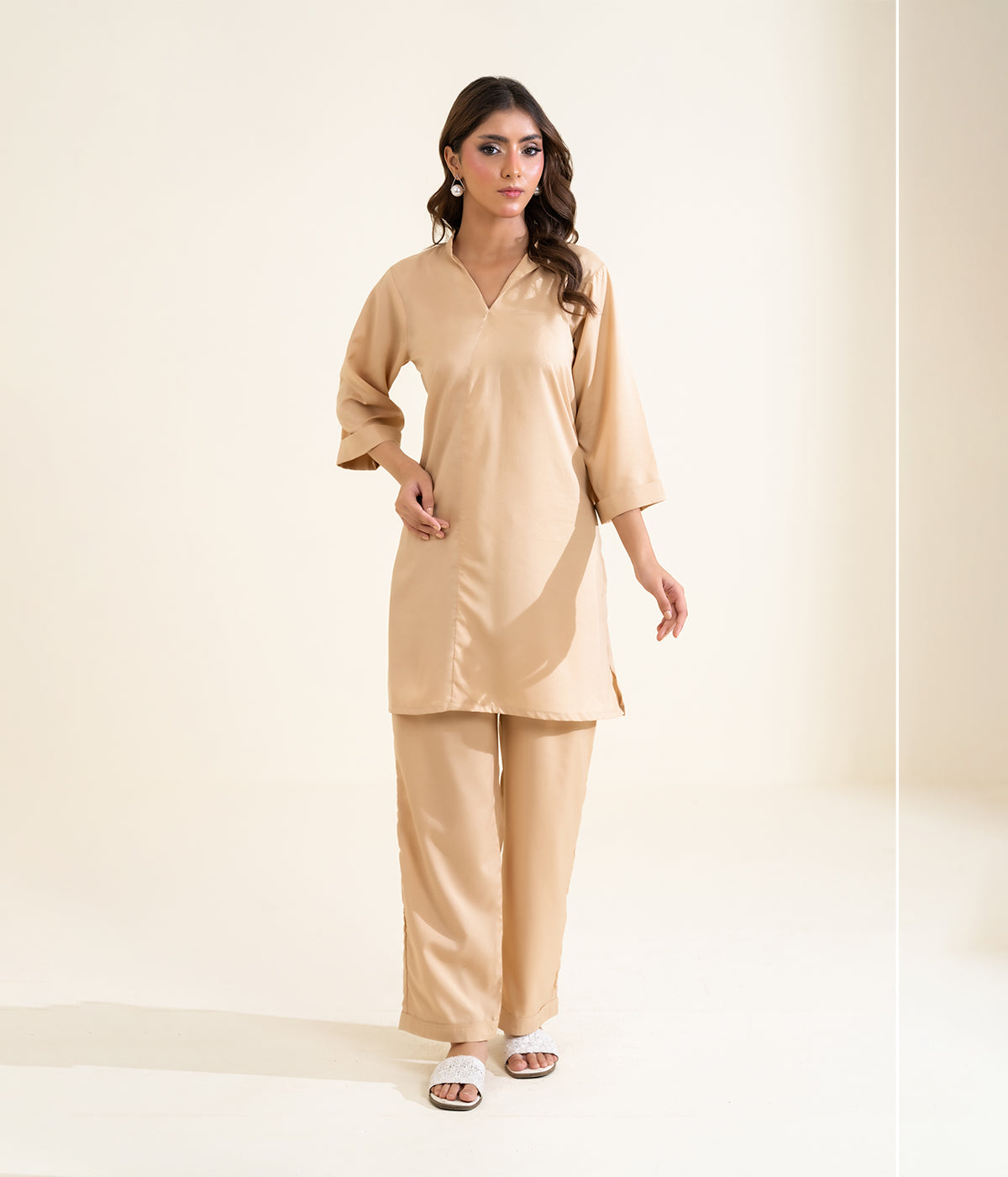 Dyed Linen Suit