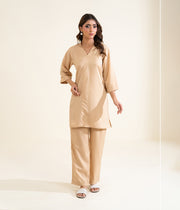 Dyed Linen Suit