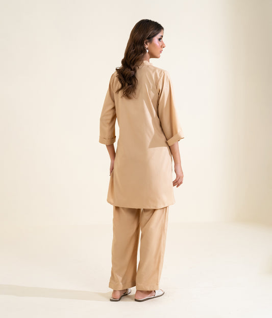 Dyed Linen Suit
