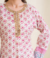 Print Raw Silk Suit