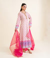 Print Raw Silk Suit
