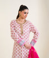Print Raw Silk Suit