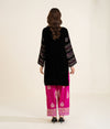 Print Raw Silk Suit