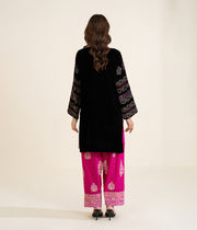 Print Raw Silk Suit